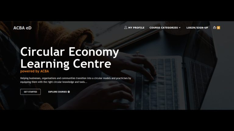 Read more about the article ACBA launches its new online learning platform ACBA eD for businesses, organisations and communities looking to adopt circular economy practices