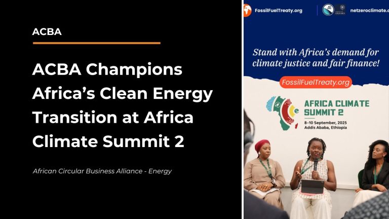 Read more about the article ACBA Champions Africa’s Clean Energy Transition at Africa Climate Summit 2